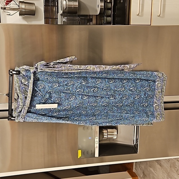 💕VERONICA BEARD💕 Amura Coverup Skirt ~ Electric Blue Paisley Print XL NWT - Picture 13 of 16